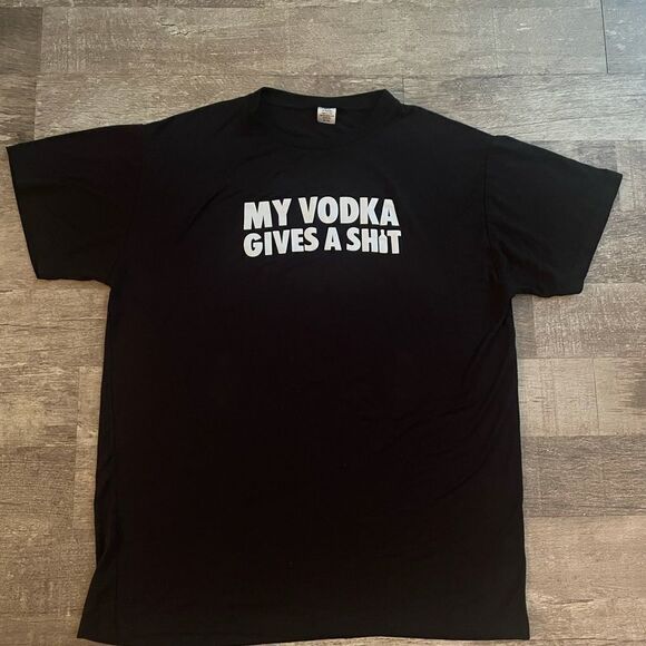 New Absolut Vodka “My Vodka Gives a Sh!t” T-Shirt Size XL - Picture 2 of 3